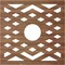 Ekena Millwork Chevron Wood Fretwork Pierced Ceiling Medallion, Walnut, 38"OD x 9 7/8"ID x 3/8"T CMWP38X38X0375CHWA - alternate 2